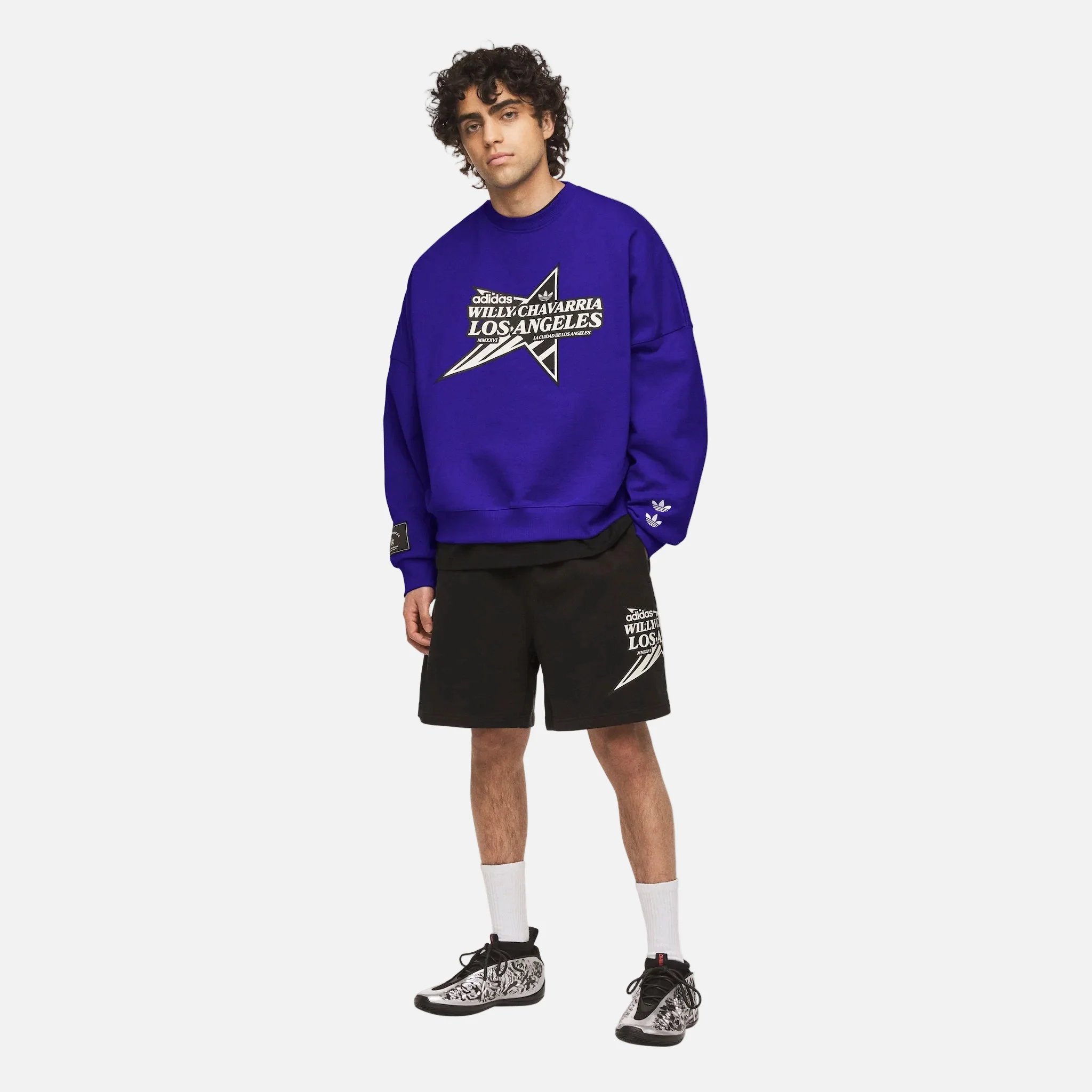 ADIDAS X WC STAR LOGO CREW NECK - BLU - Image 5